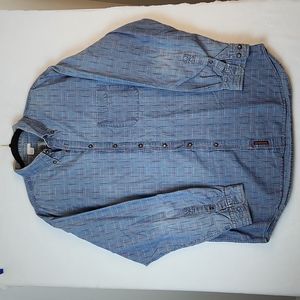 The Territory Ahead Women's Long Sleeve Denim Multicolored Shirt Size XXL/T